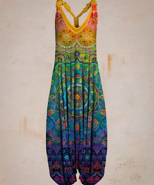 Eleganter Jumpsuit Mit Stylischem Musterdesign