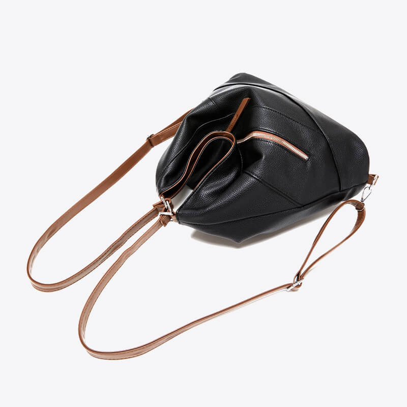 Tasche Aus Kunstleder Mit Rautenmuster