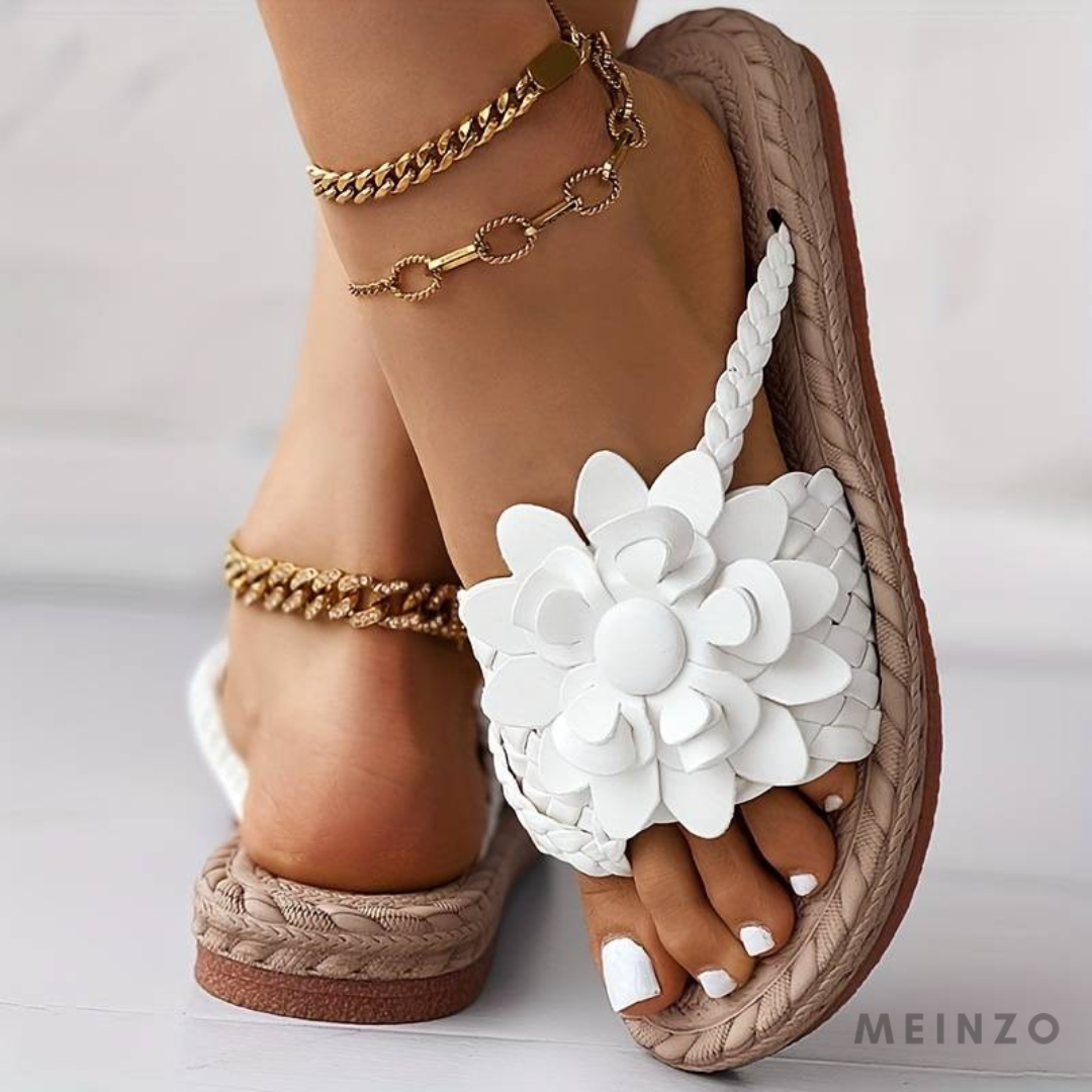 Flip-Flops Mit Strickdetails