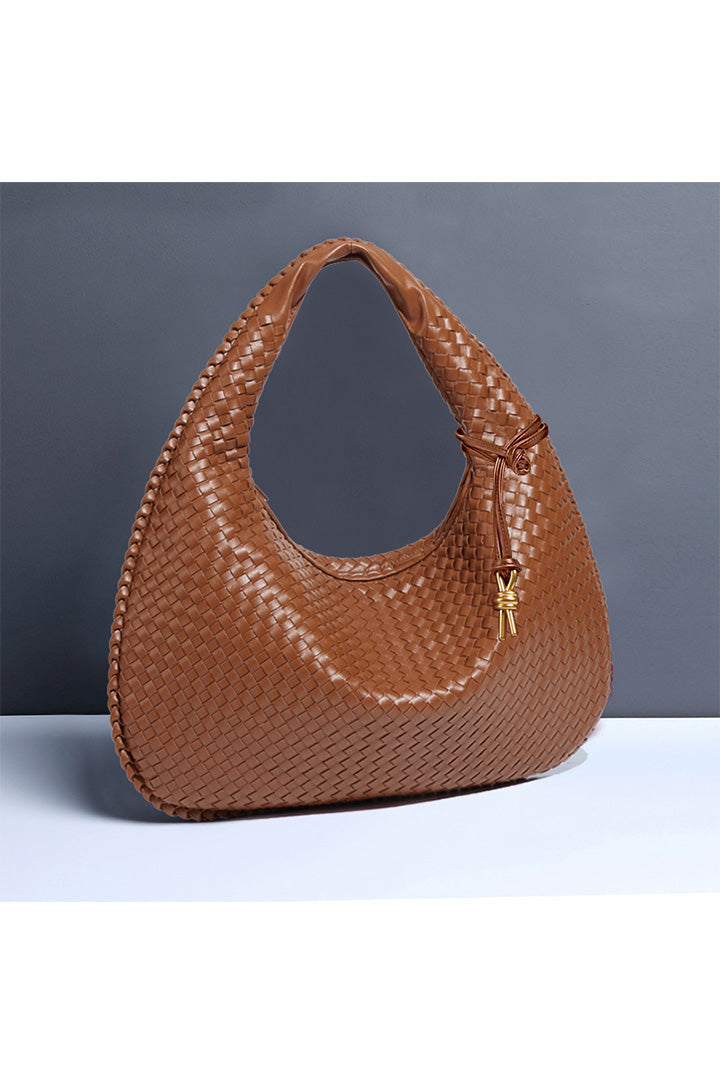 Retro Gewebte Halbmondförmige Tasche