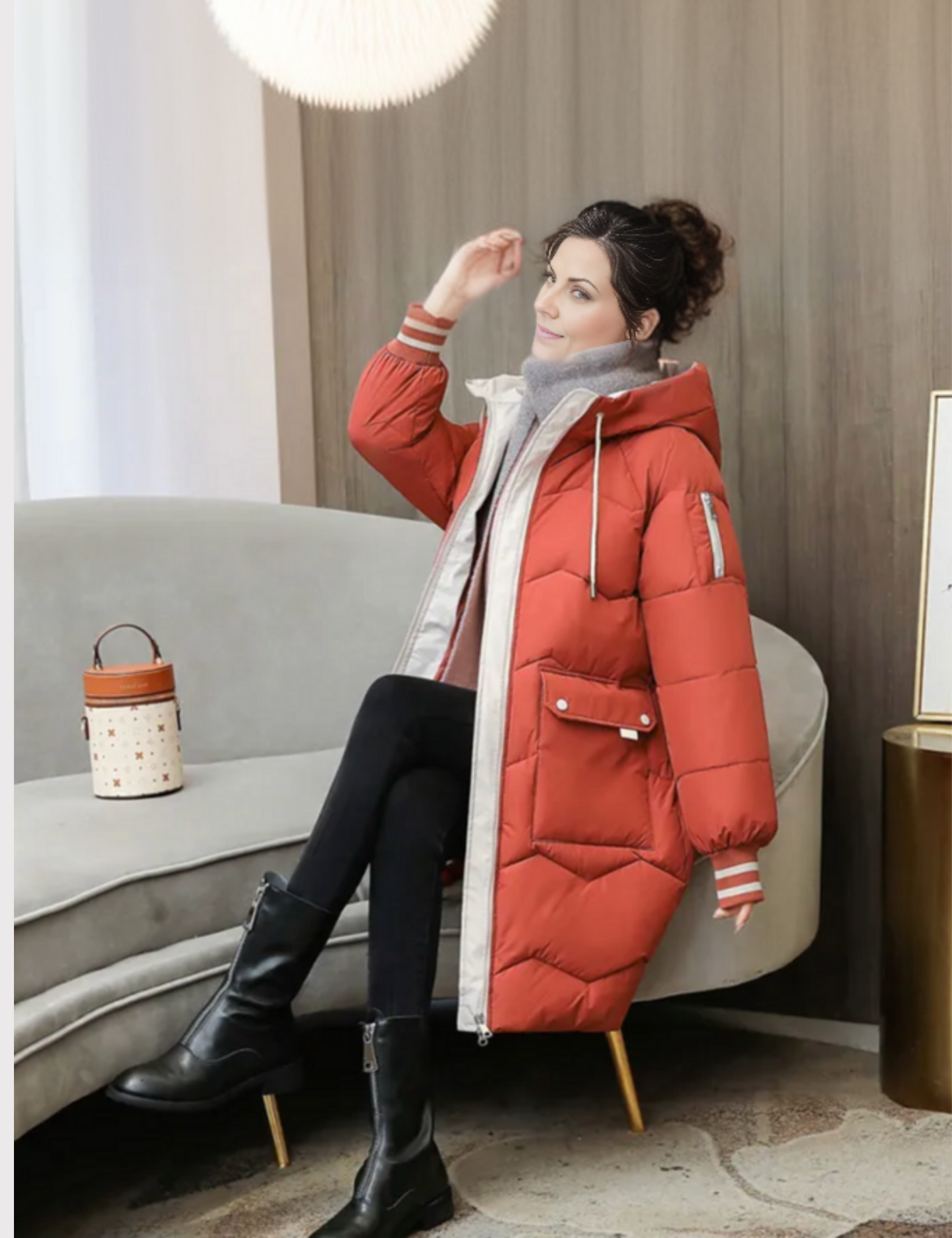 Stilvolles Design Winter Damenmantel