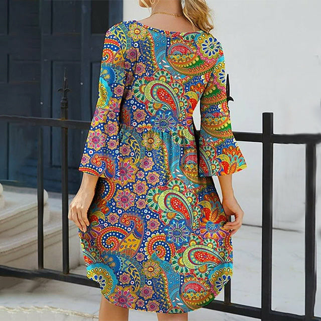 Böhmisches Midikleid