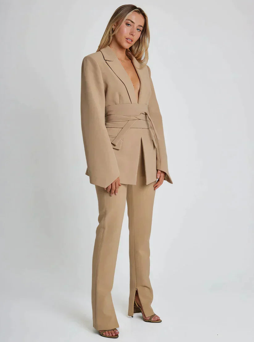 Blazerjacke Mit Gürtel
