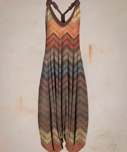 Eleganter Jumpsuit Mit Stylischem Musterdesign