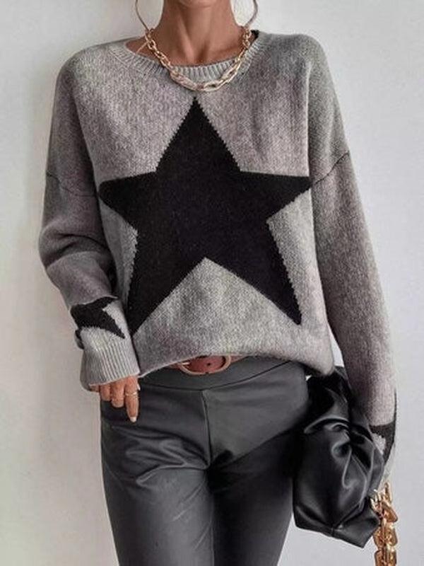 Pullover Mit Sternenmuster