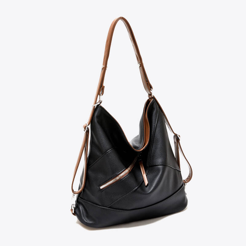 Tasche Aus Kunstleder Mit Rautenmuster