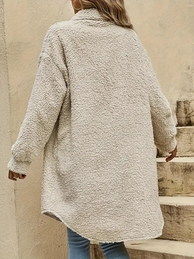 Plüschmantel Mit Stylischem Design