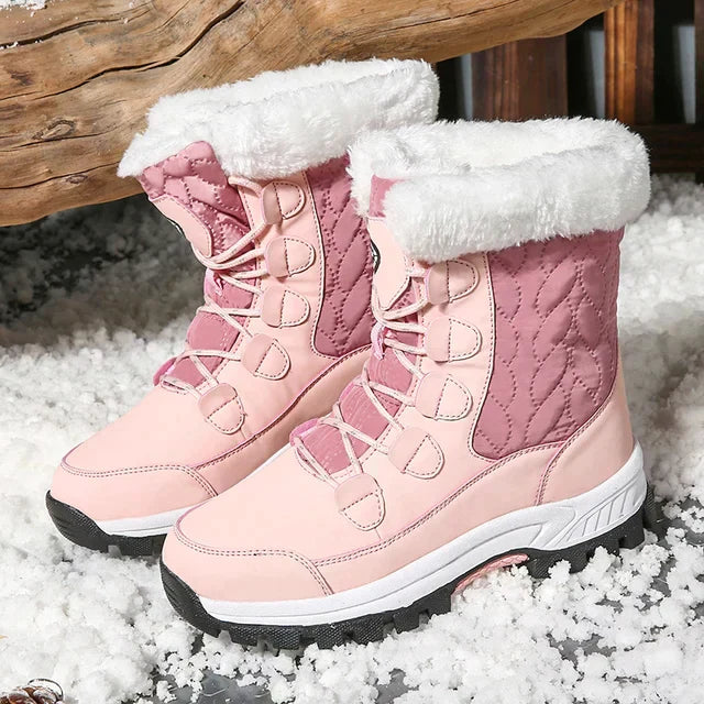 Schlichte Designstiefel Mit Plüschdetails
