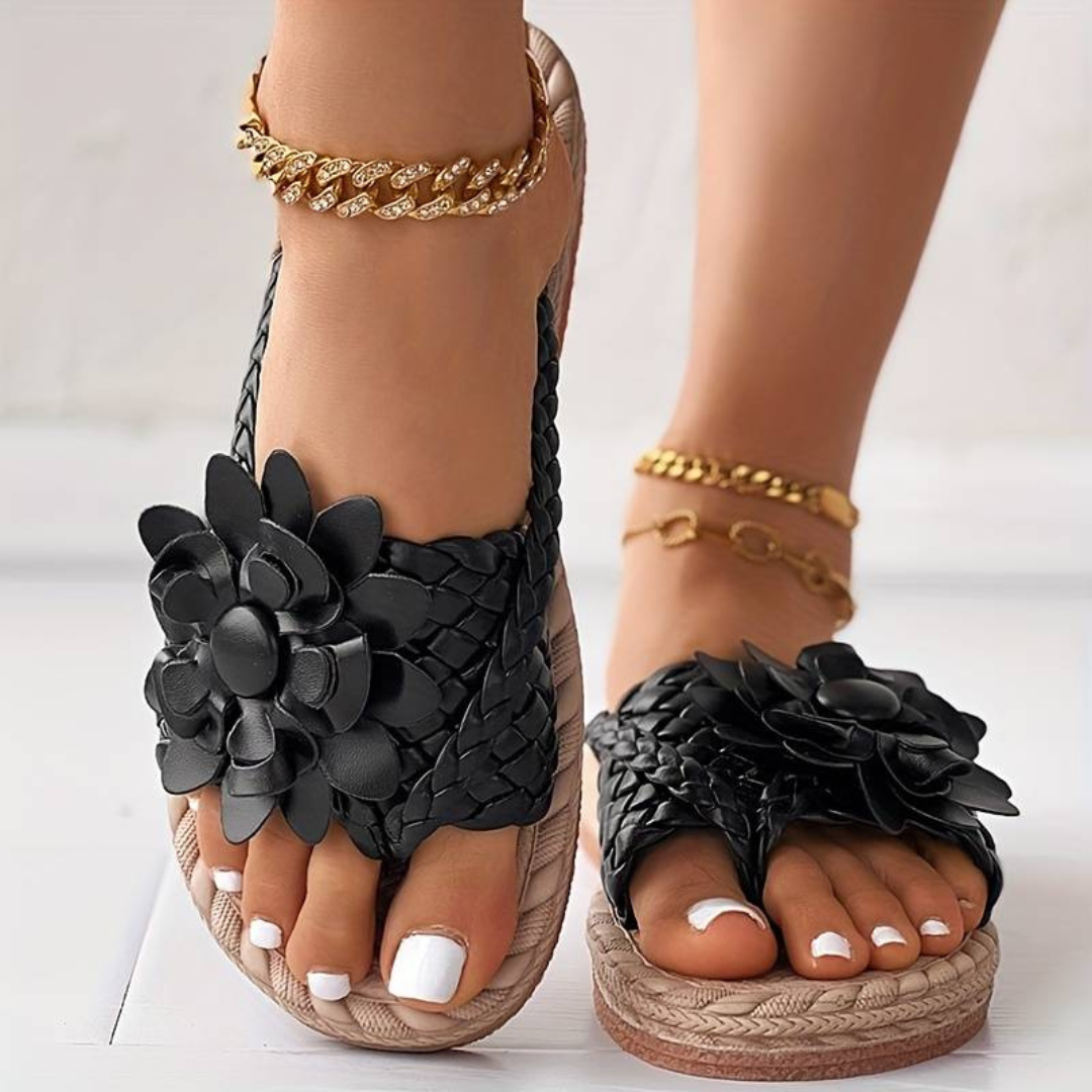 Flip-Flops Mit Strickdetails