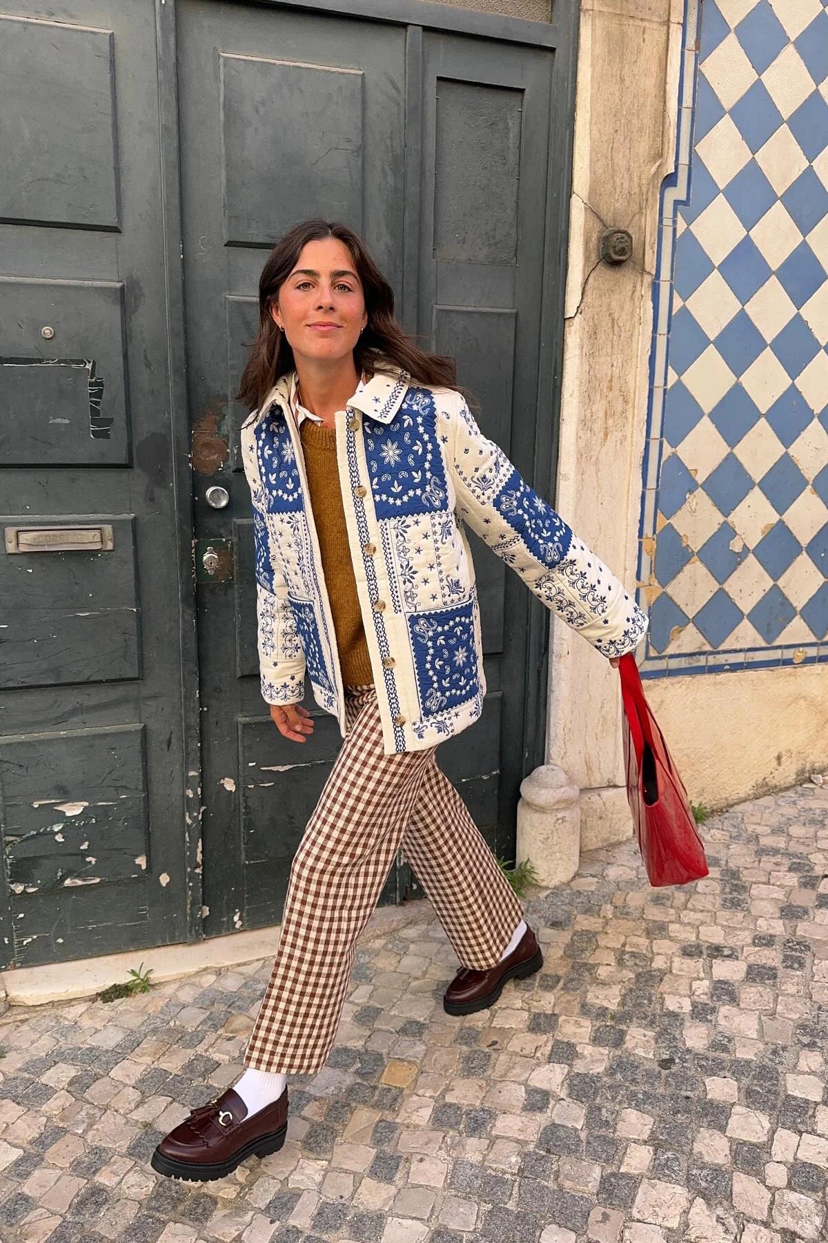 Elegante Gemusterte Jacke