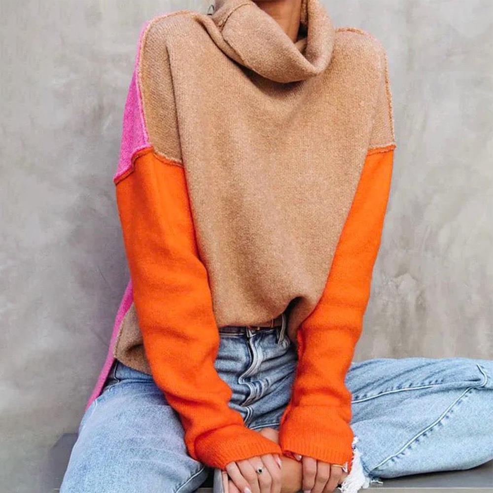 Wintertrend Color Block Pullover