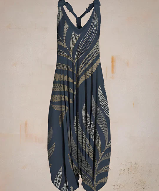 Eleganter Jumpsuit Mit Stylischem Musterdesign