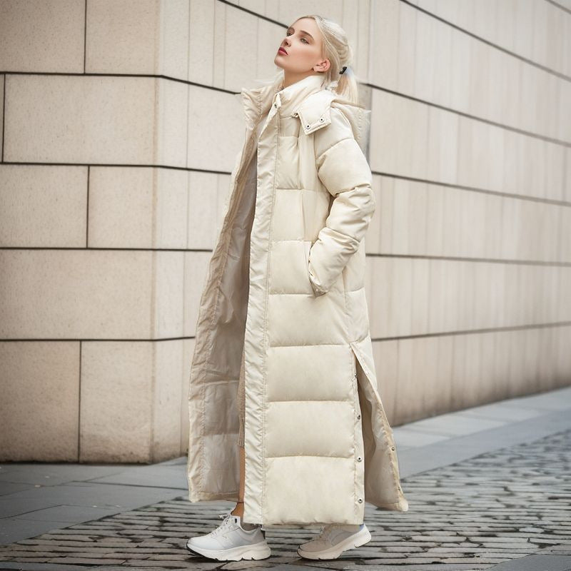 Langer Und Eleganter Wintermantel