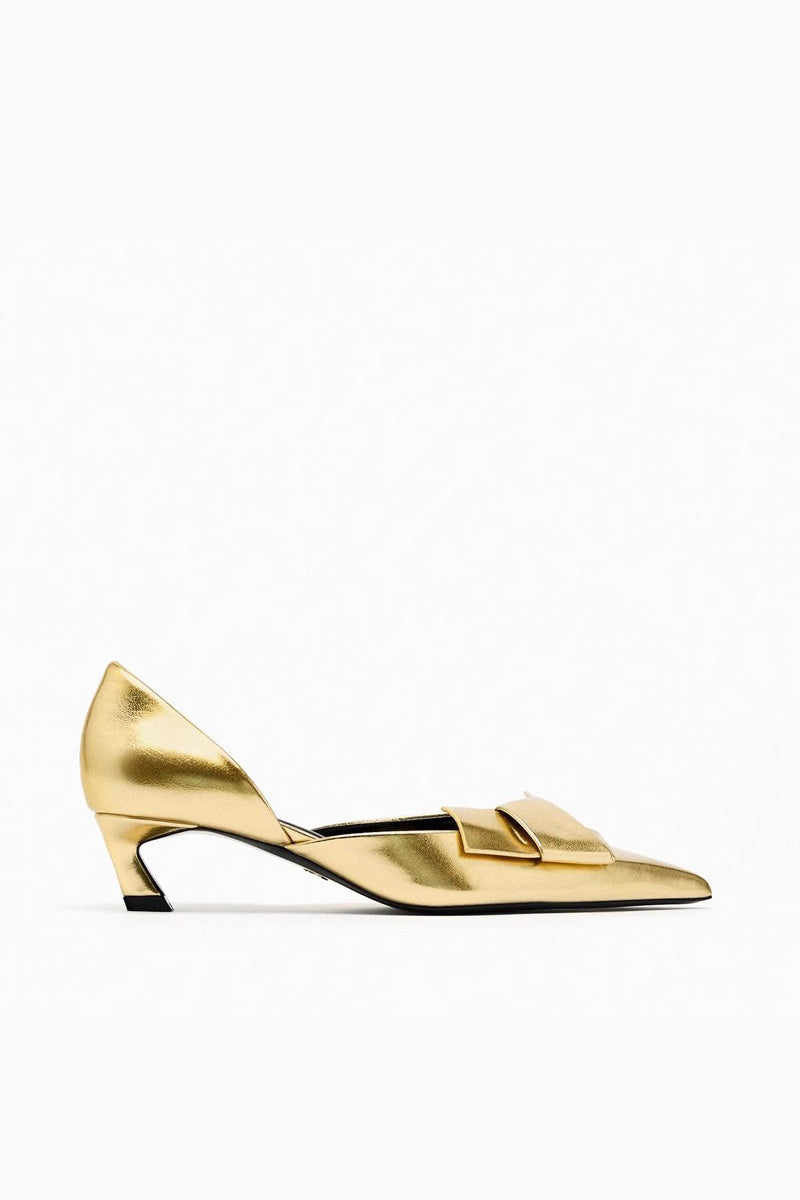 Bunte High Heels Mit Spitzer Spitze