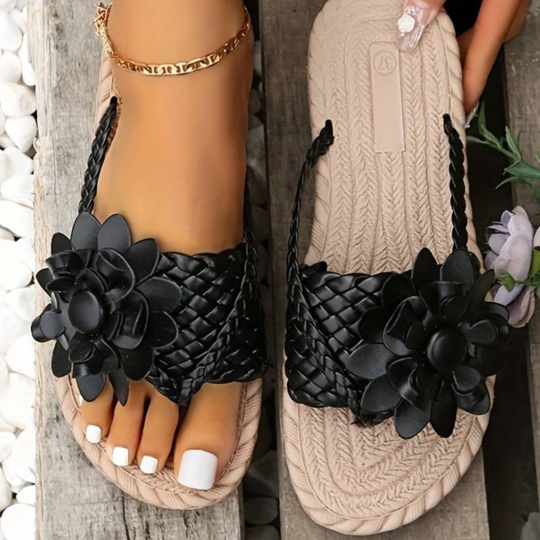 Flip-Flops Mit Strickdetails