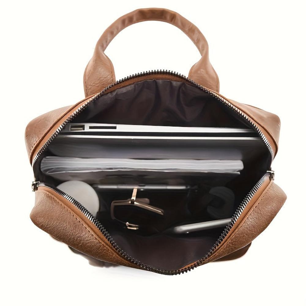 Ein Rucksack, Der Vintage-Stil Und Funktionalität Vereint