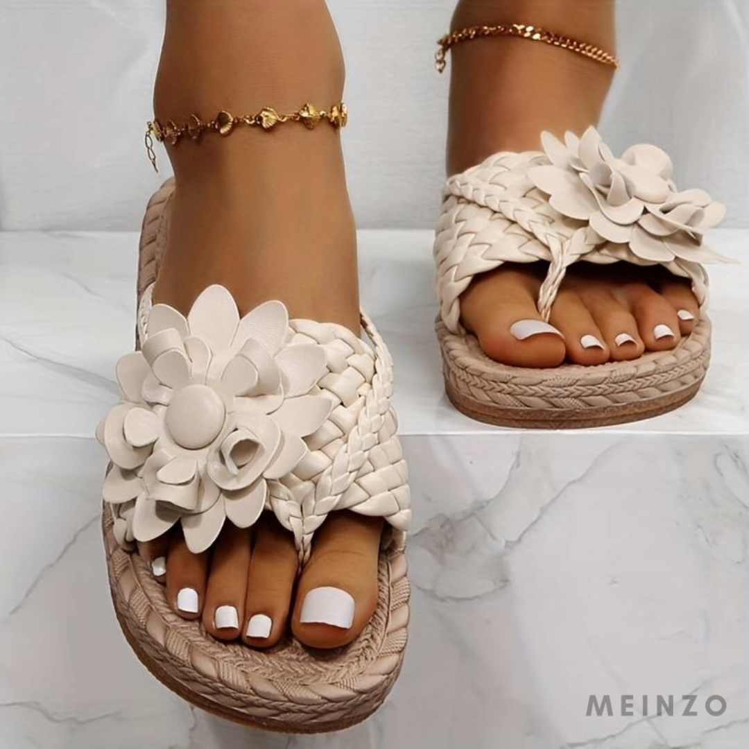 Flip-Flops Mit Strickdetails