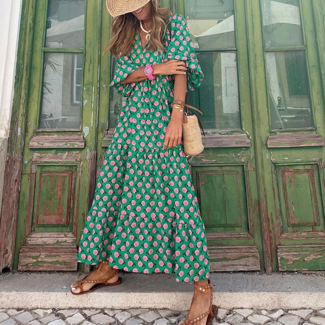 Grünes Sommerkleid
