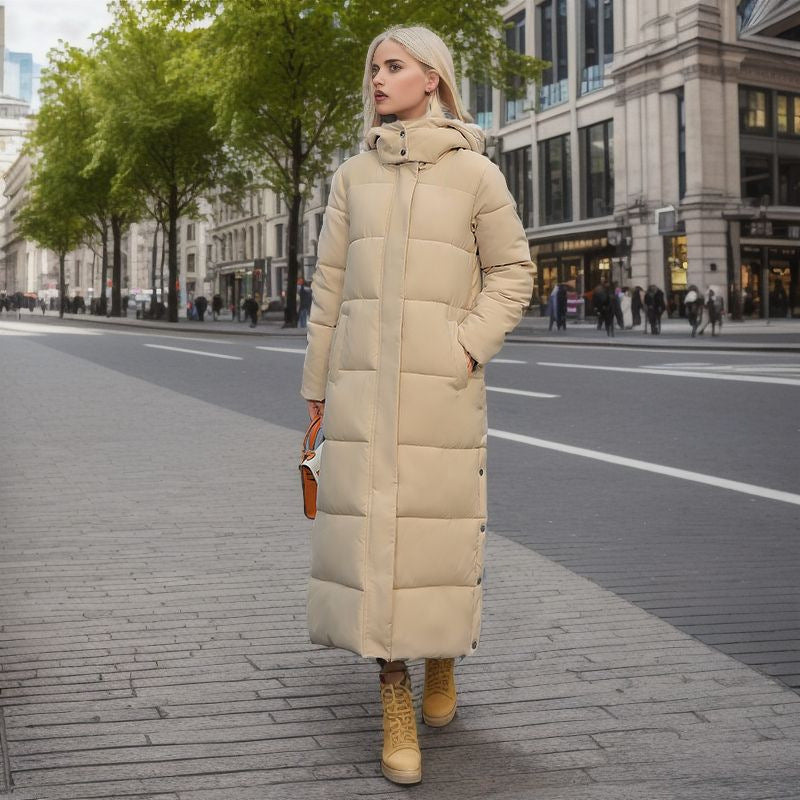 Langer Und Eleganter Wintermantel