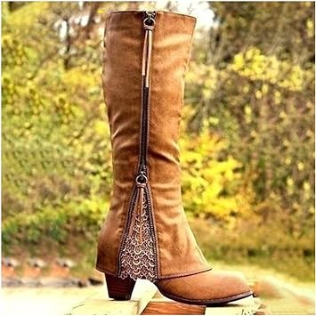 Vintage Stiefel Mit Klobigem Absatz
