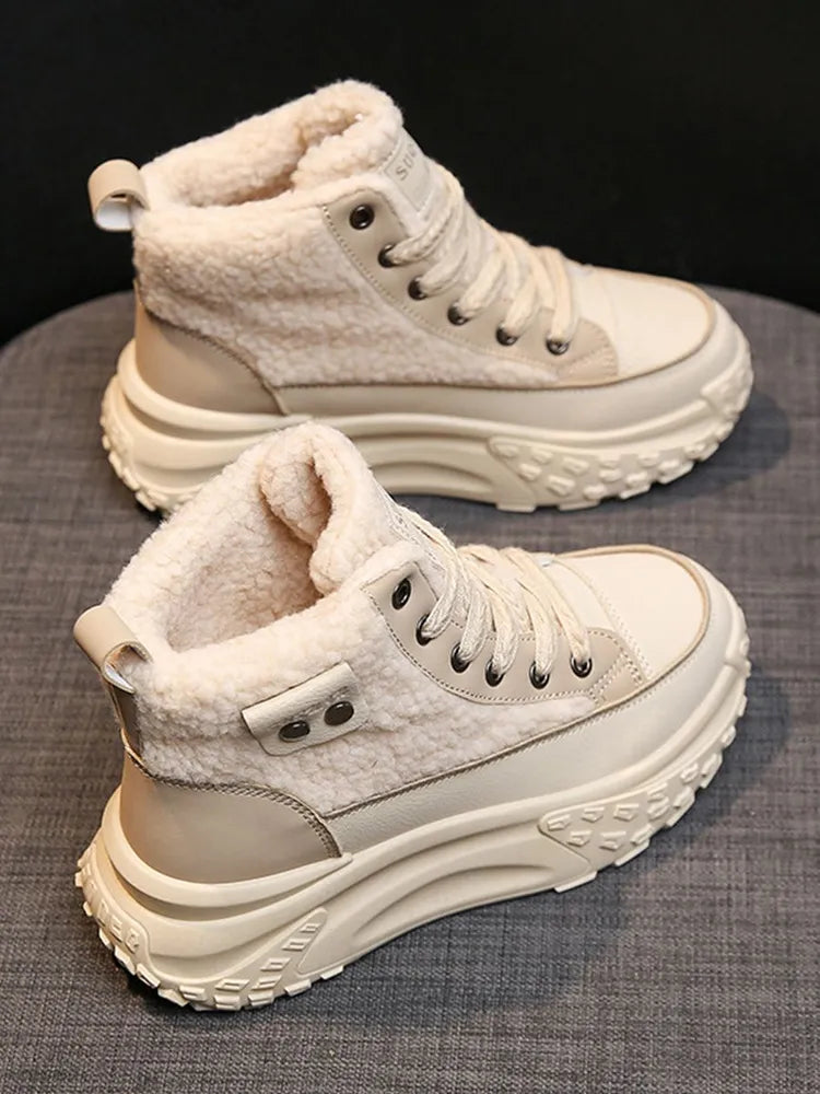 Damen-Schneestiefel Mit Dicker Und Warmer Sohle