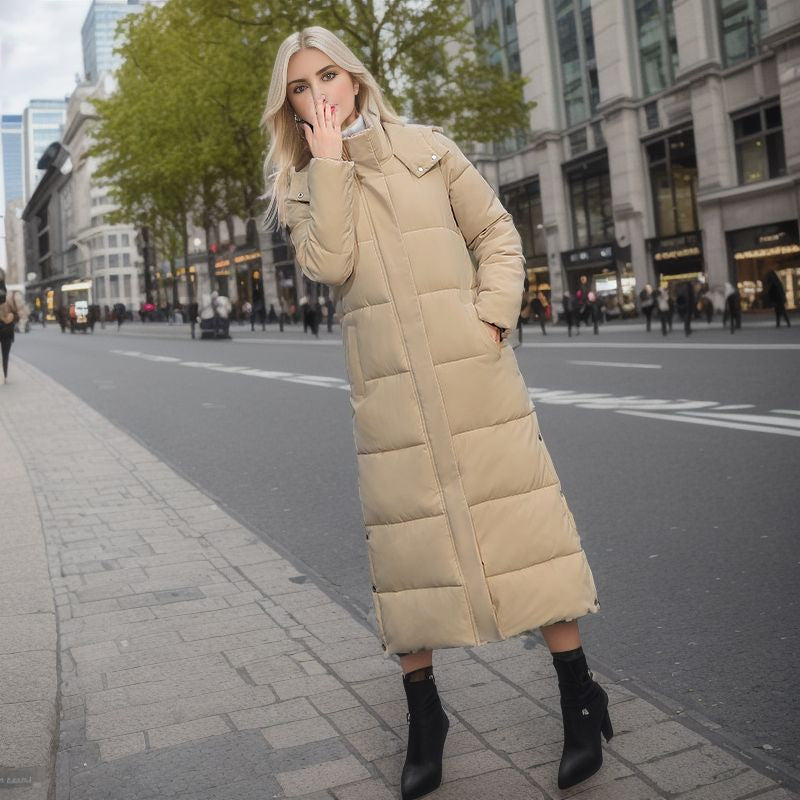 Langer Und Eleganter Wintermantel
