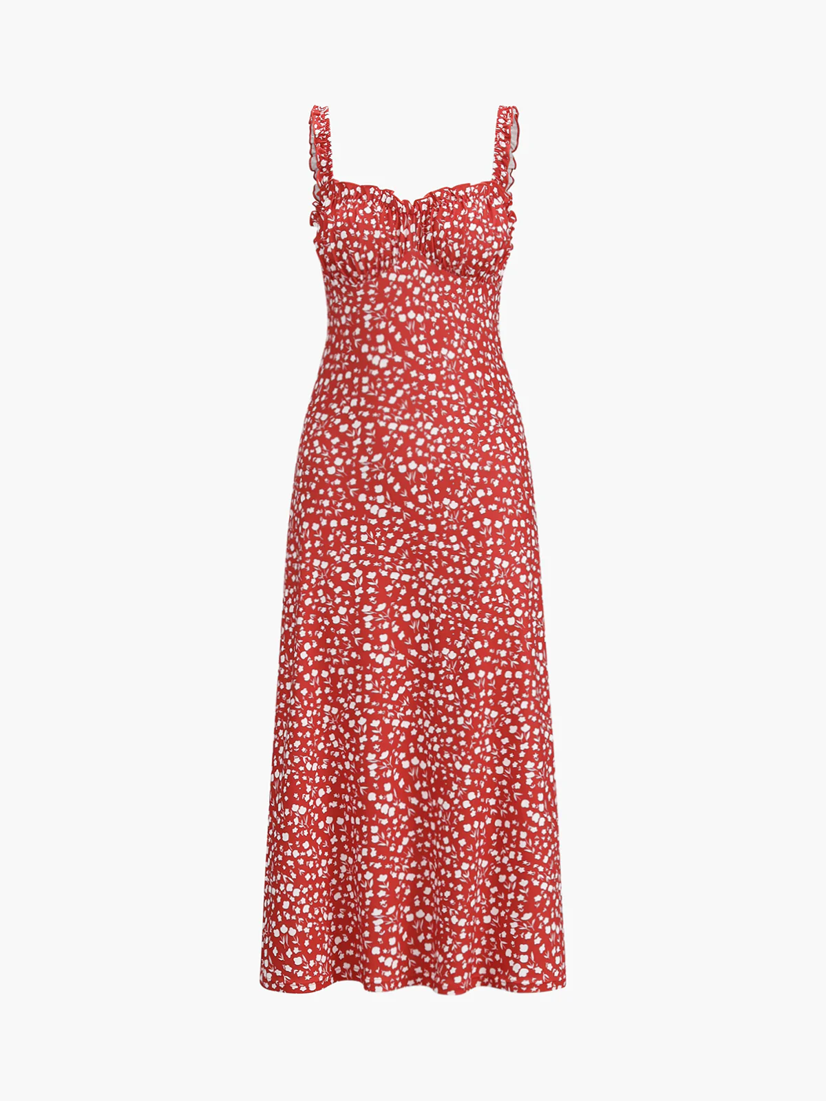 Schickes Boho-Midikleid Mit Spaghettiträgern