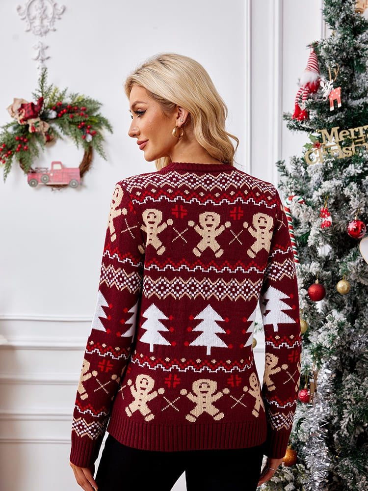 Eleganter Pullover Mit Weihnachtsdesign