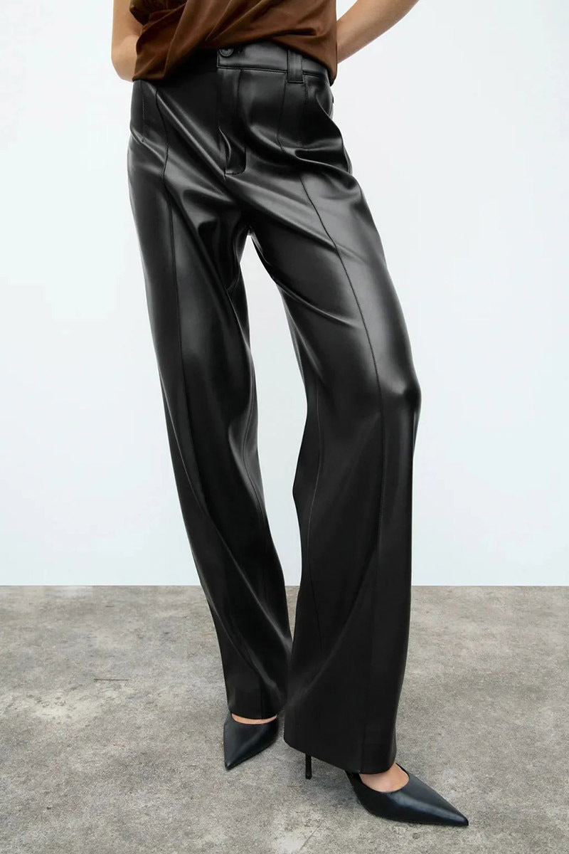 Stylische Designer-Lederhose
