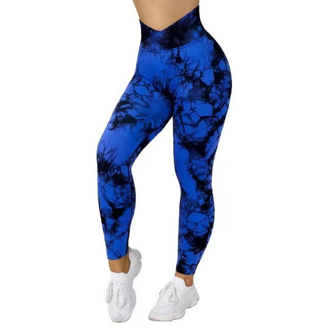 Strapazierfähige, Nahtlos Gemusterte Yoga-Leggings Für Damen