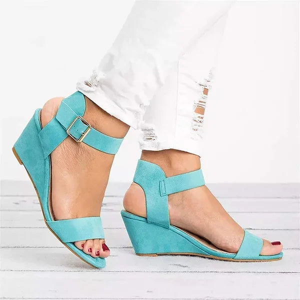 Orthopädische Plateausandalen Mit Schnalle
