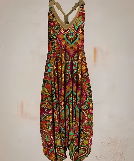 Eleganter Jumpsuit Mit Stylischem Musterdesign