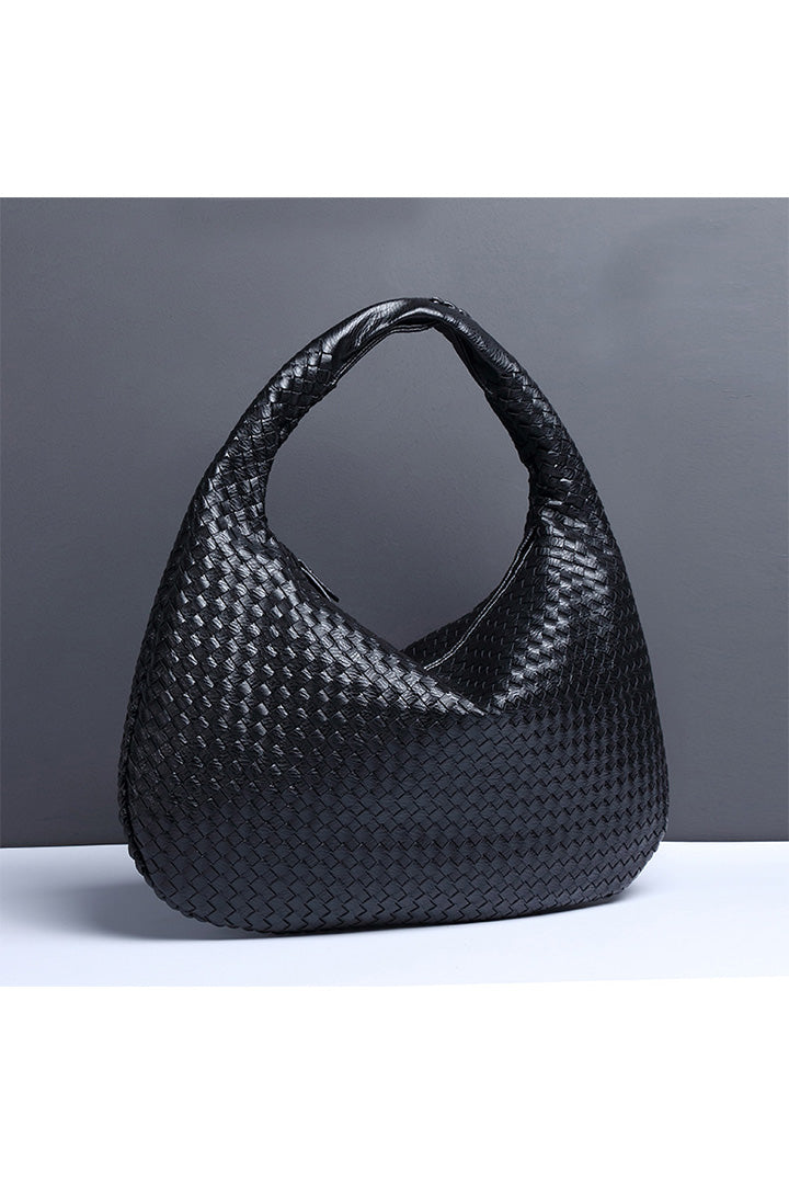 Retro Gewebte Halbmondförmige Tasche