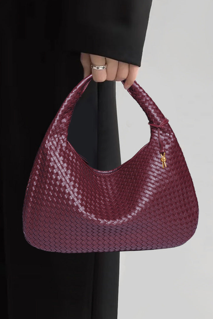 Retro Gewebte Halbmondförmige Tasche