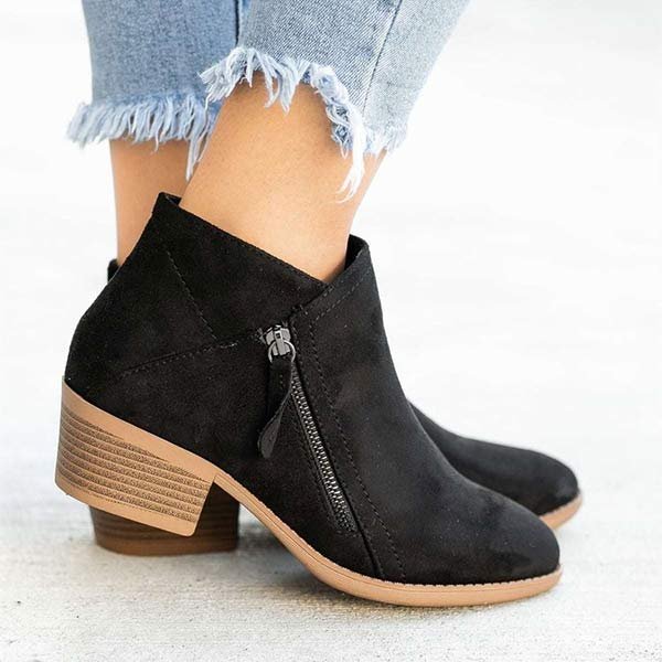 Elegante Stiefel Mit Niedrigem Absatz