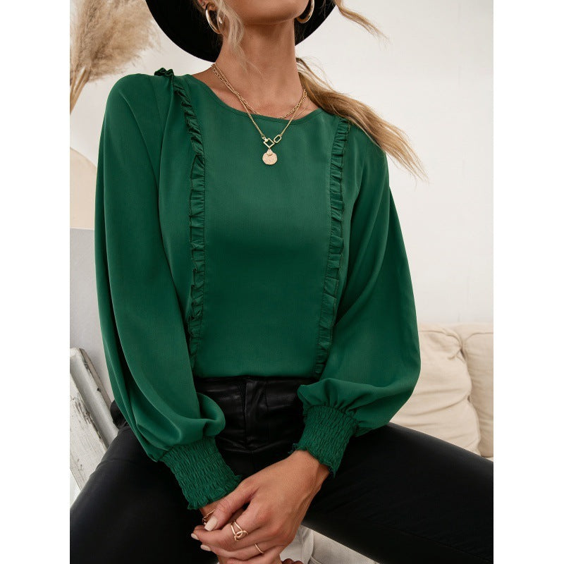 Eleganter Pullover Mit Spitzendetail