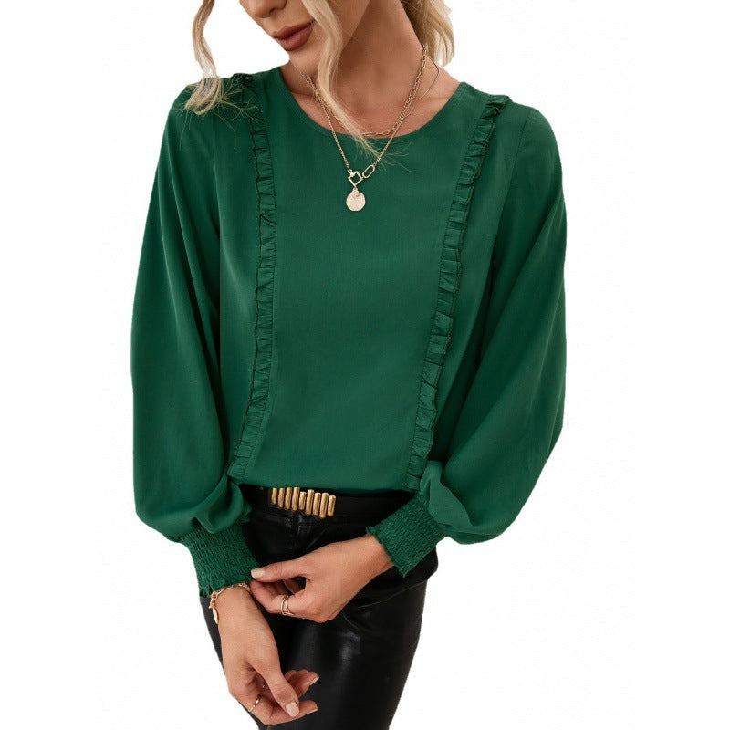 Eleganter Pullover Mit Spitzendetail