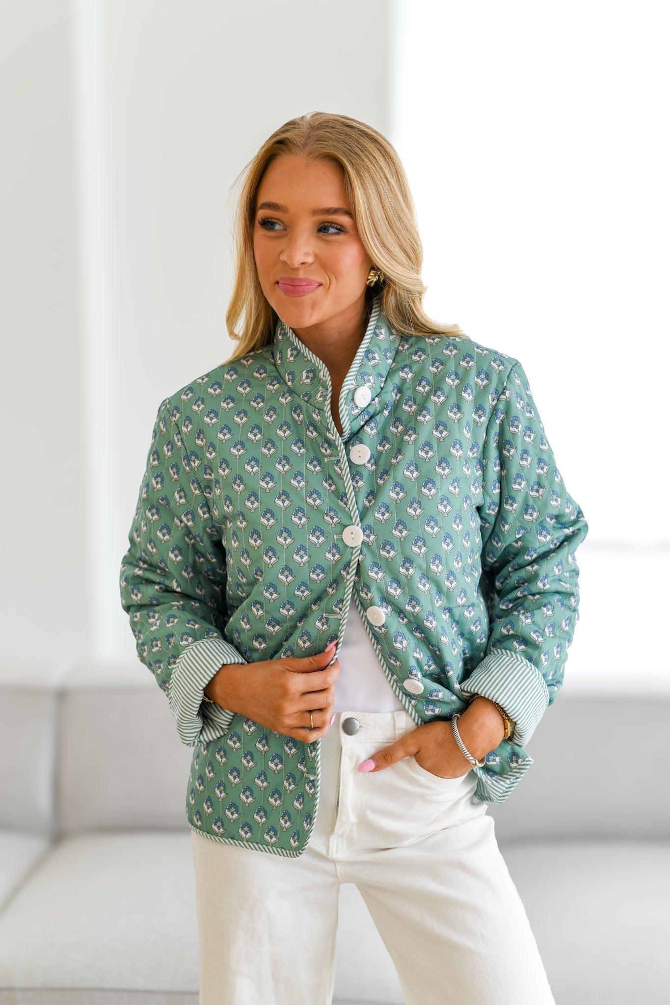 Elegante Bedruckte Jacke