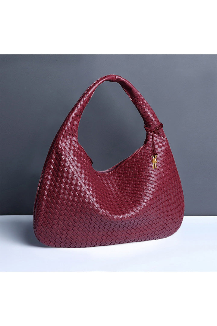 Retro Gewebte Halbmondförmige Tasche