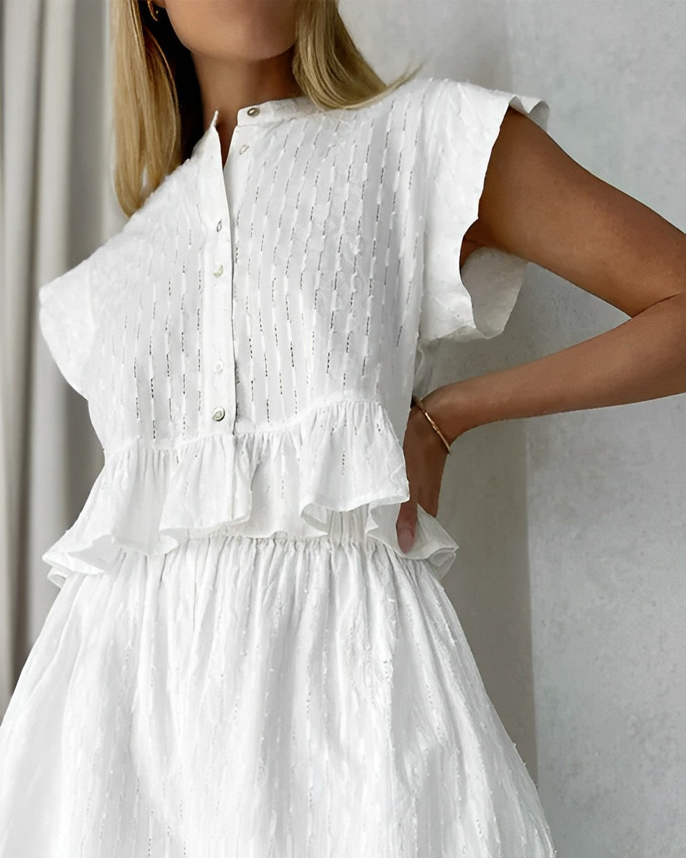 Stilvolles Kurzärmliges Minikleid