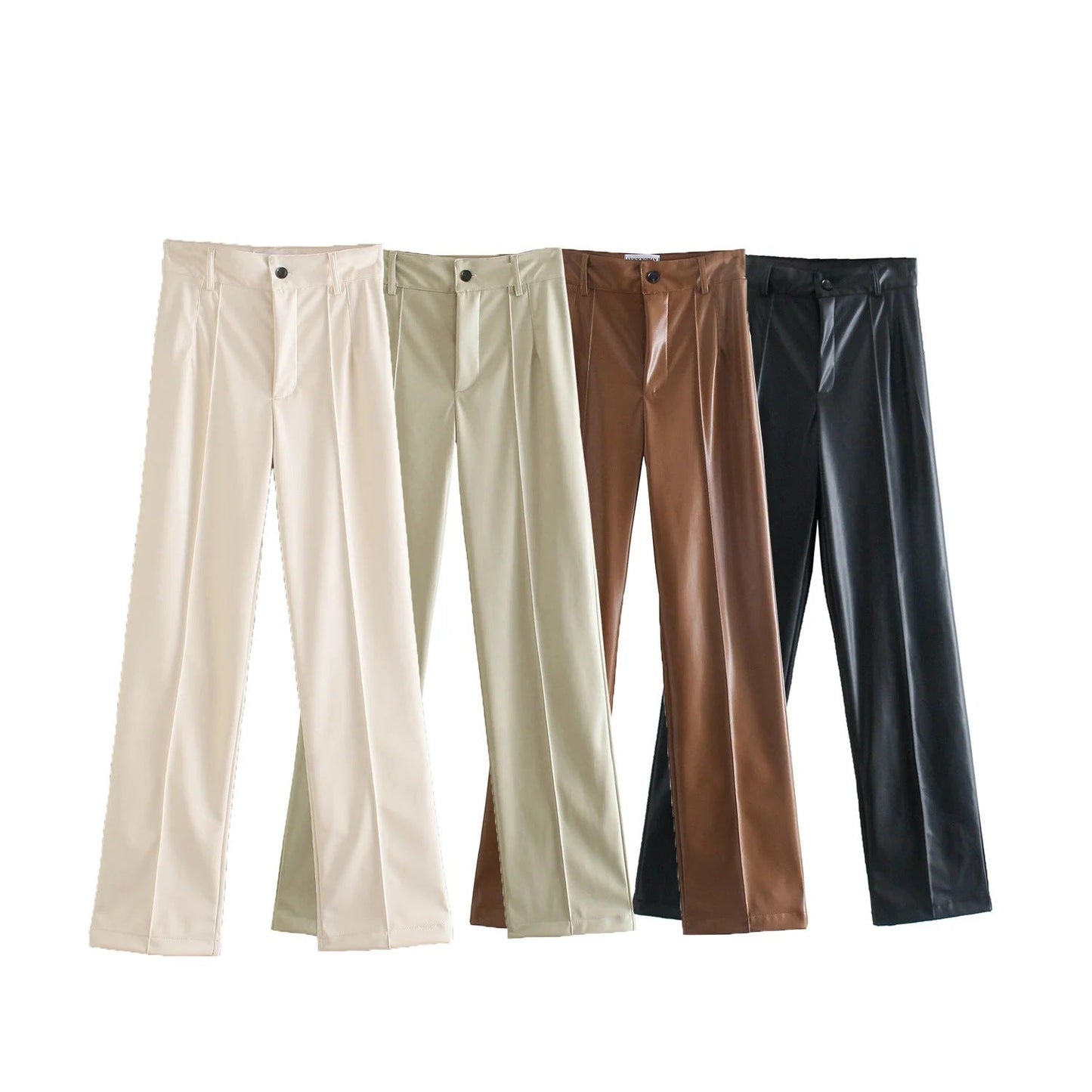 Stylische Designer-Lederhose