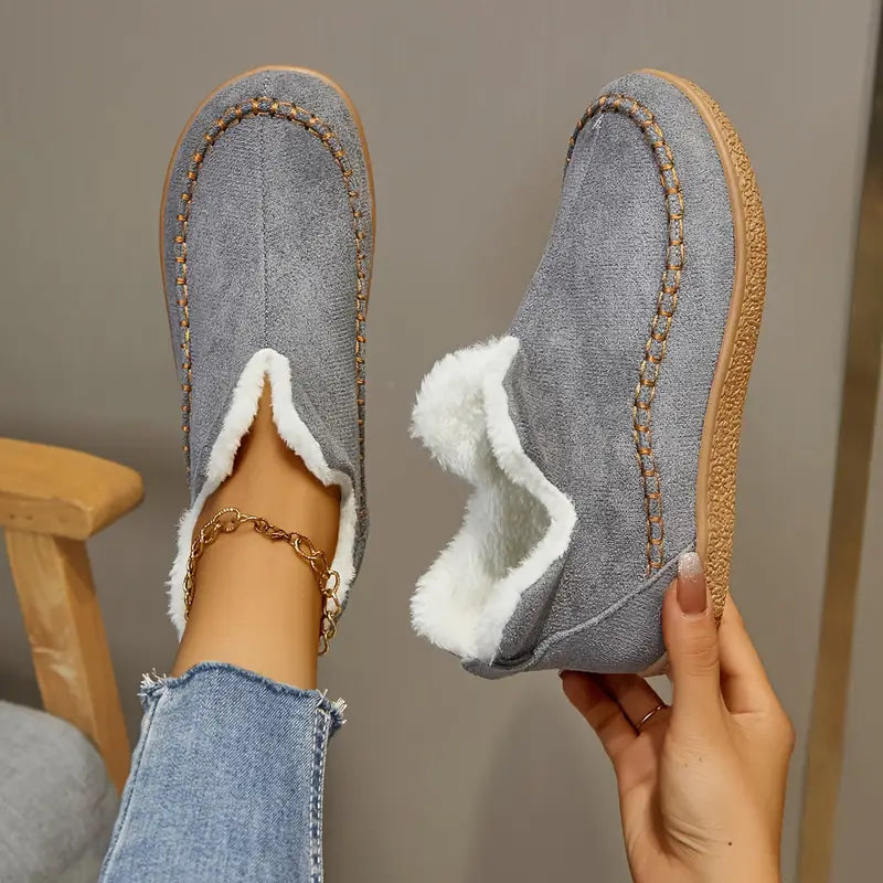 Stiefeletten Mit Runder Zehenpartie Und Fleecefutter