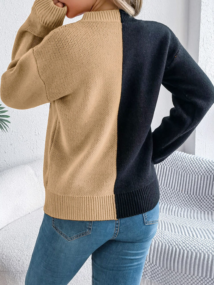 Langarmpullover Mit Rundhalsausschnitt Und Kürbismuster