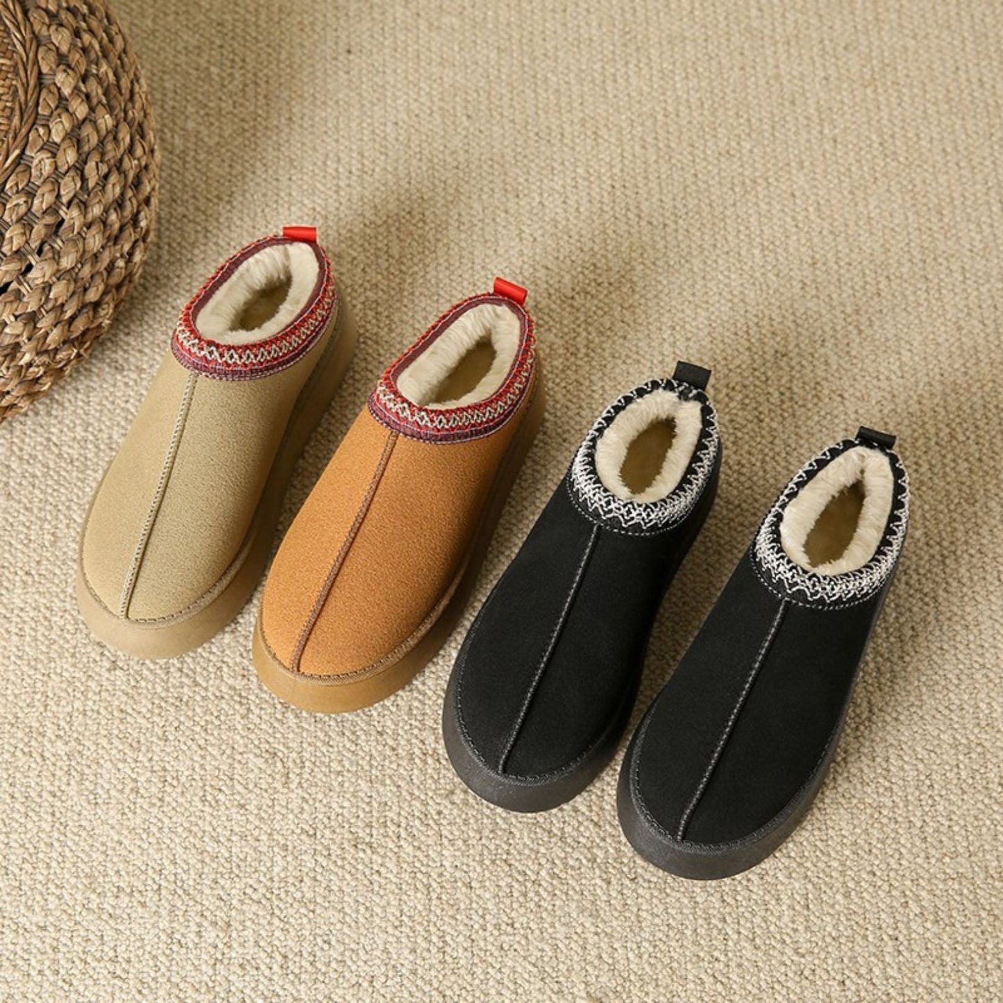 Stylische Kurzstiefel Mit Fellinnenseite