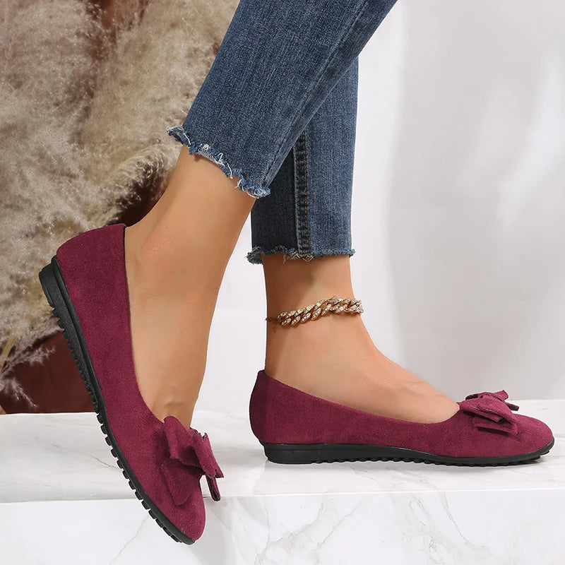 Elegante Ballerinas Mit Schleifendetail