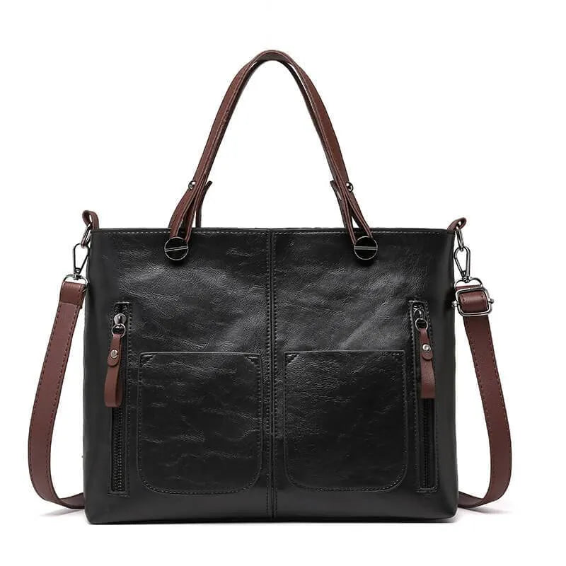 Vintage Leder Damen Umhängetasche