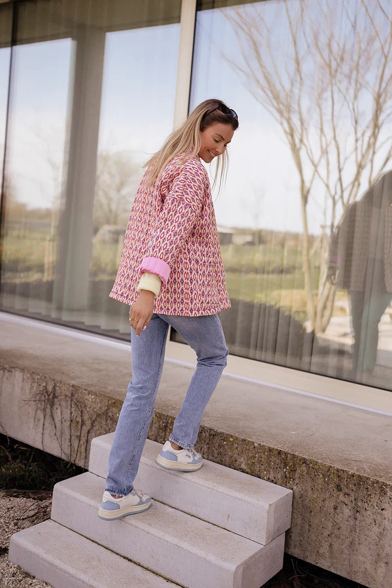 Rosa Elegante Designerjacke