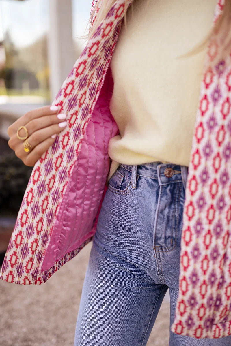 Rosa Elegante Designerjacke
