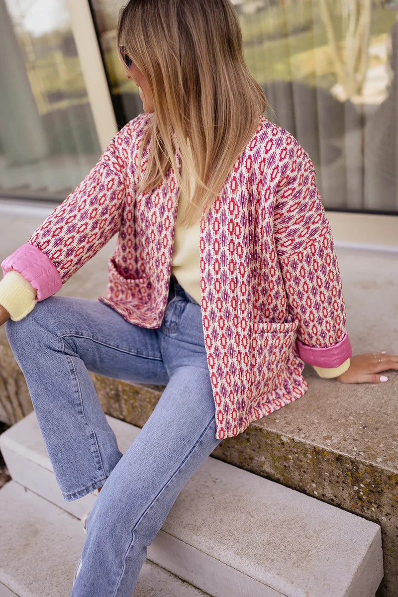 Rosa Elegante Designerjacke