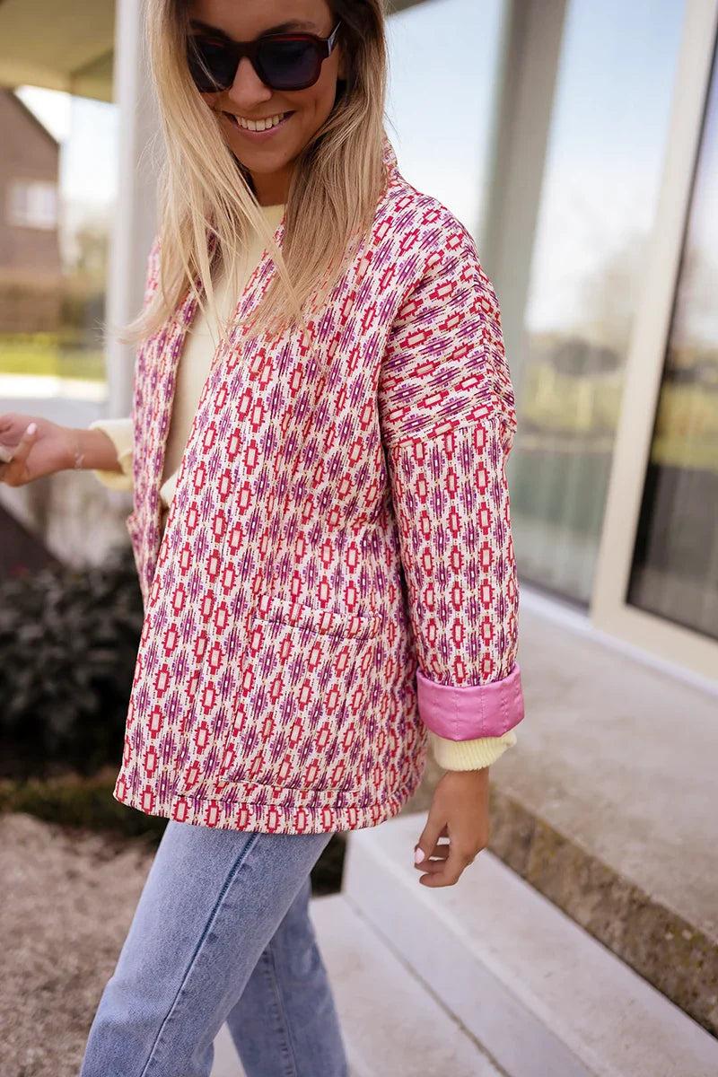 Rosa Elegante Designerjacke